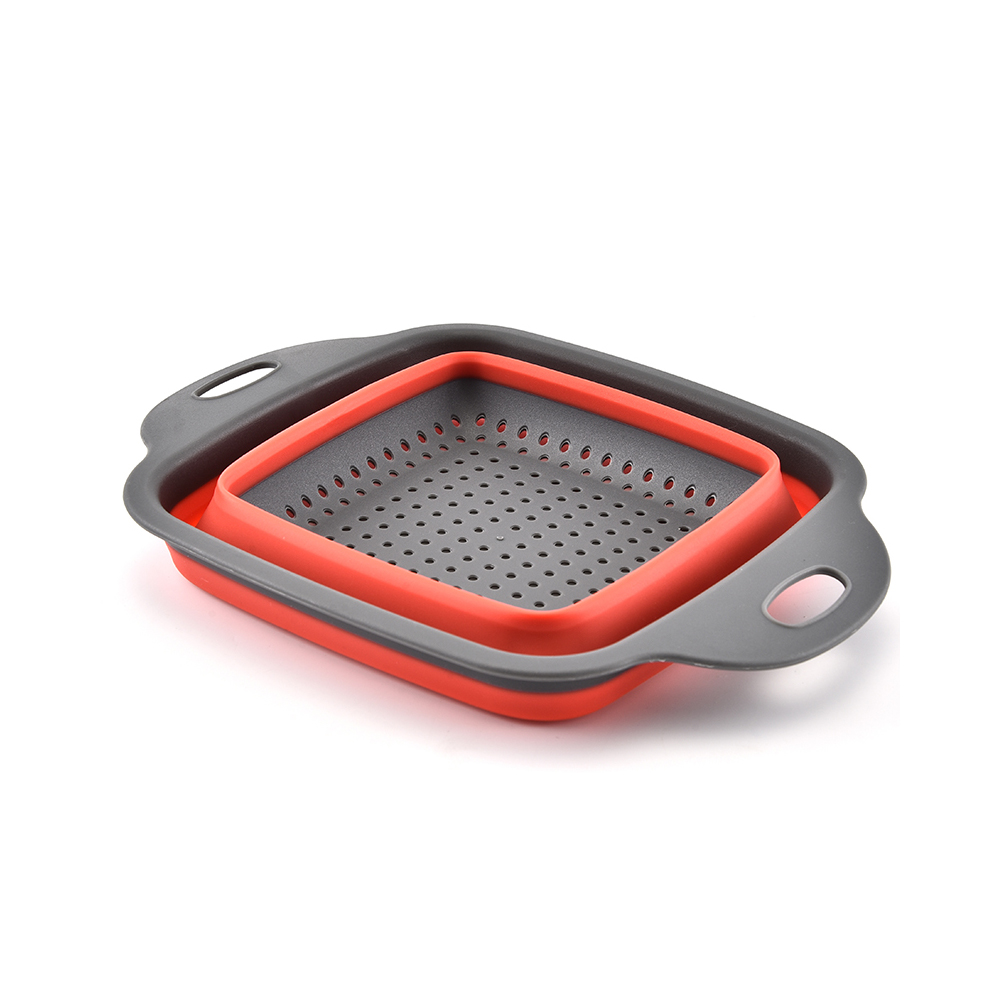 FOLDABLE STRAINER BASKET - RED