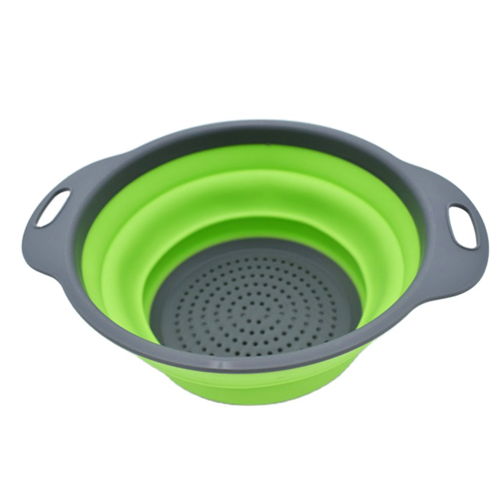 FOLDABLE STRAINER BASKET - GREEN