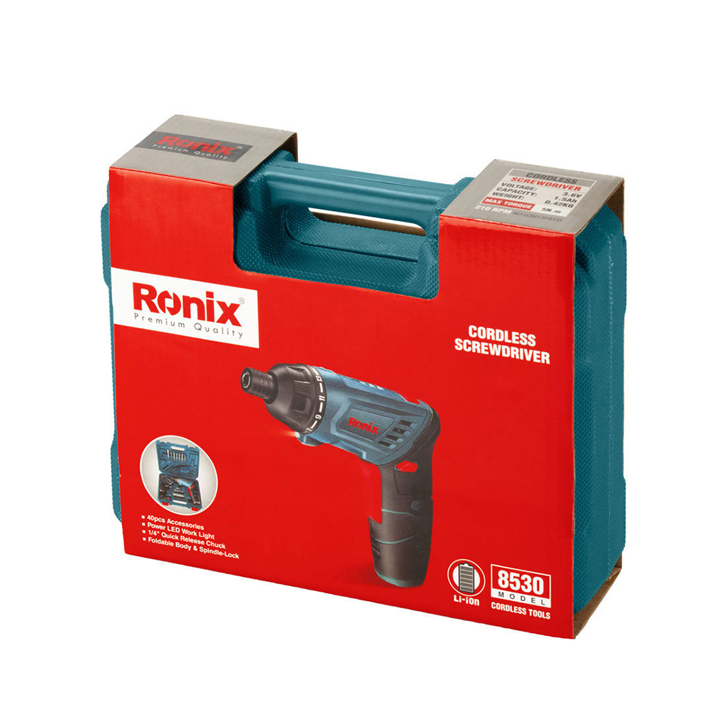 CORDLESS SCREWDRIVER - RONIX