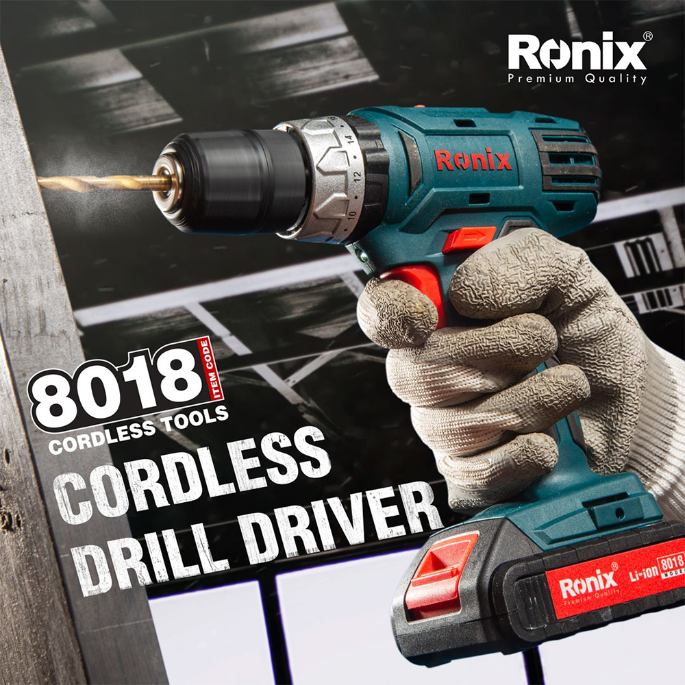 CORDLESS DRIVER DRILL - RONIX