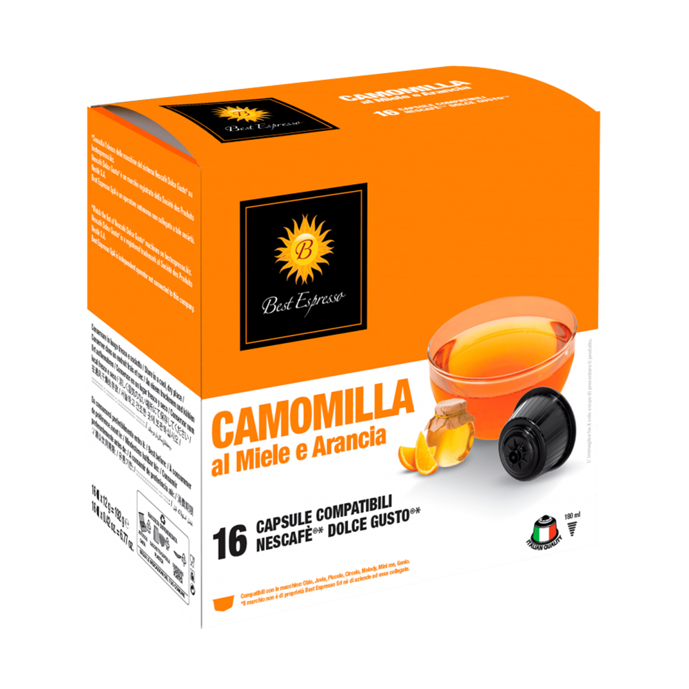 CAPSULE BOX - BEST ESPRESSO - INFUSION (CAMOMILLA, HONEY AND ORANGE)