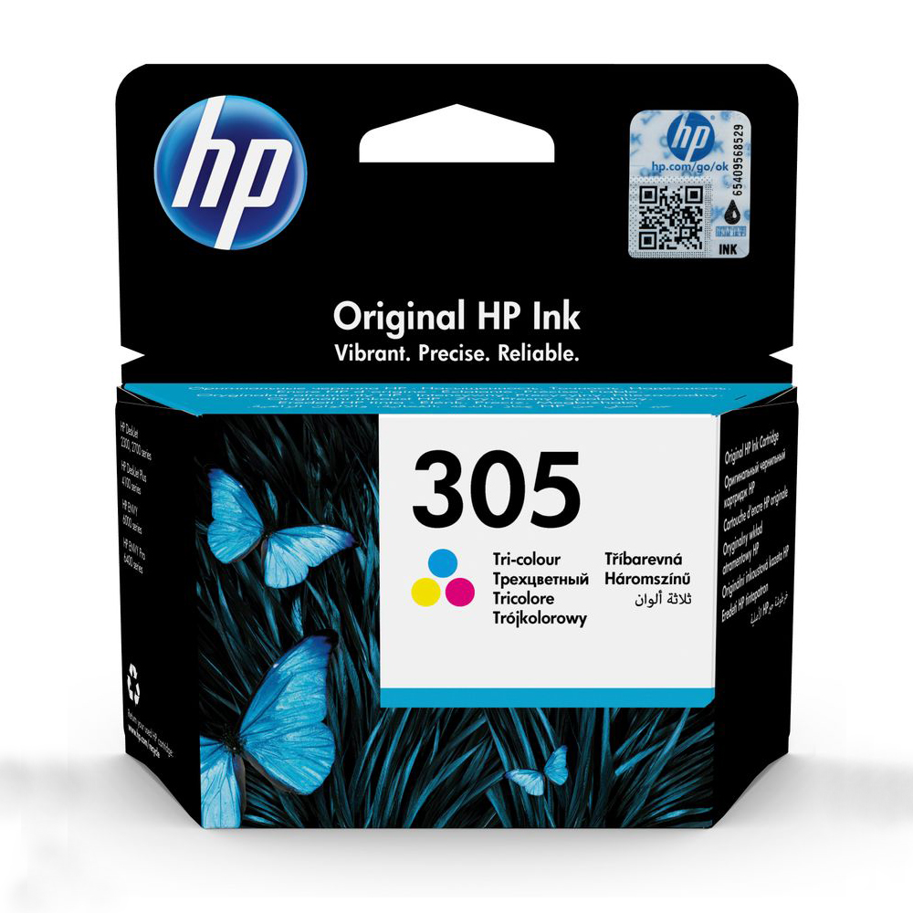 INK CARTRIDGE - 305 TRI COLOR ORIGINAL - HP