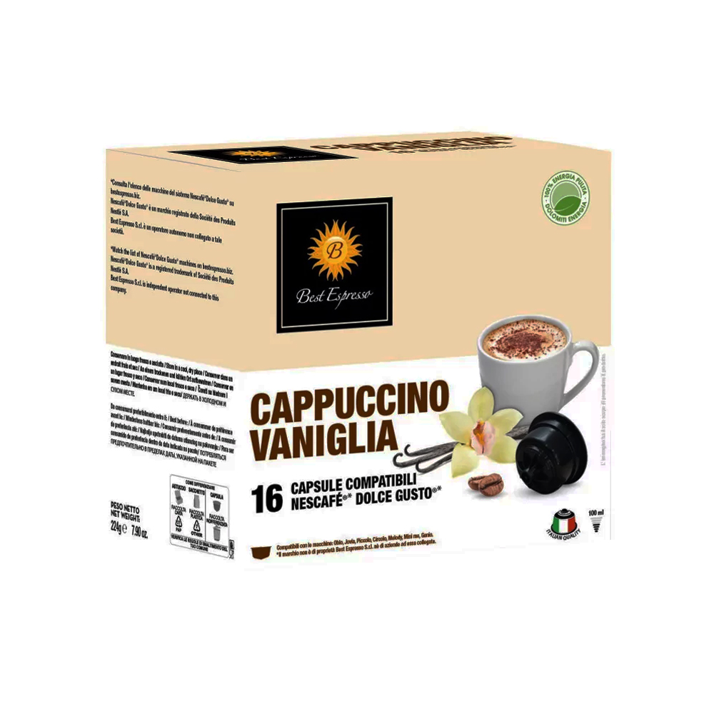 CAPSULE BOX - BEST ESPRESSO - CAPPUCCINO VANILLA