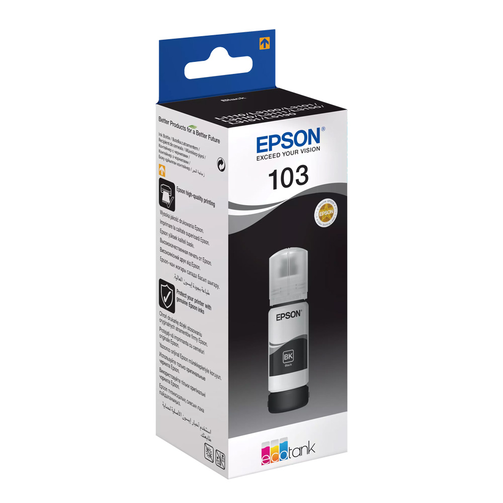 INK BOTTLE - 103 BLACK ORIGINAL - EPSON