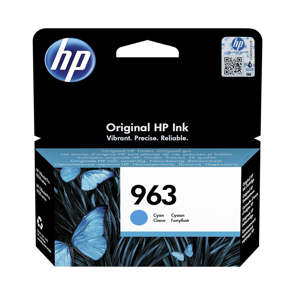 INK CARTRIDGE - 963 CYAN ORIGINAL - HP